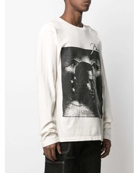 hellbeige bedrucktes Langarmshirt von Rhude