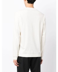 hellbeige bedrucktes Langarmshirt von 1017 Alyx 9Sm