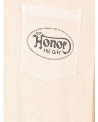 hellbeige bedrucktes Langarmshirt von HONOR THE GIFT