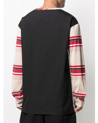 hellbeige bedrucktes Langarmshirt von Marni