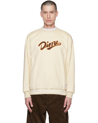 hellbeige bedrucktes Sweatshirt von Dime