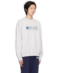 hellbeige bedrucktes Sweatshirt von Sporty & Rich