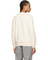 hellbeige bedrucktes Sweatshirt von Neil Barrett