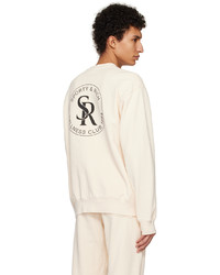 hellbeige bedrucktes Sweatshirt von Sporty & Rich