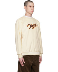 hellbeige bedrucktes Sweatshirt von Dime