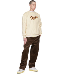 hellbeige bedrucktes Sweatshirt von Dime