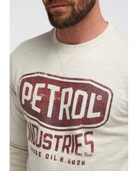 hellbeige bedrucktes Sweatshirt von Petrol Industries