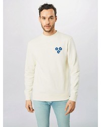 hellbeige bedrucktes Sweatshirt von Scotch & Soda