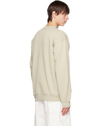 hellbeige bedrucktes Sweatshirt von Dime