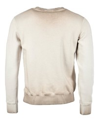 hellbeige bedrucktes Sweatshirt von TOP GUN