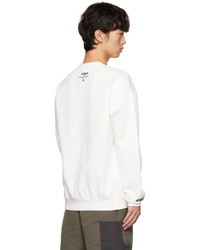 hellbeige bedrucktes Sweatshirt von AAPE BY A BATHING APE