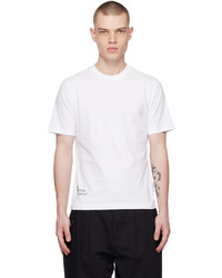 hellbeige bedrucktes T-Shirt mit einem Rundhalsausschnitt von Izzue