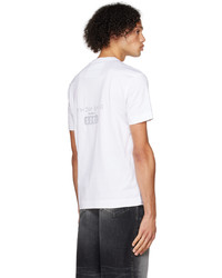 hellbeige bedrucktes T-Shirt mit einem Rundhalsausschnitt von Givenchy
