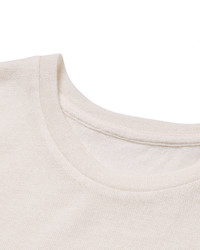 hellbeige bedrucktes T-shirt von The Elder Statesman