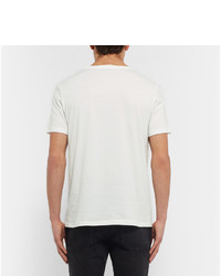 hellbeige bedrucktes T-shirt von Beams