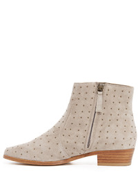 hellbeige beschlagene Samt Stiefeletten von Joie