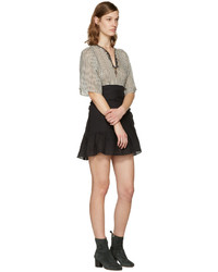 hellbeige bestickte Bluse von Etoile Isabel Marant