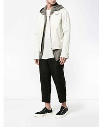 hellbeige bestickte Bomberjacke von Rick Owens