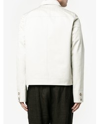 hellbeige bestickte Bomberjacke von Rick Owens