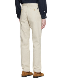 hellbeige bestickte Chinohose von Polo Ralph Lauren