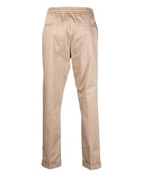 hellbeige bestickte Chinohose von Billionaire