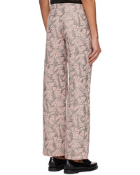 hellbeige bestickte Chinohose von TSAU