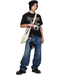 hellbeige bestickte Shopper Tasche von Kenzo