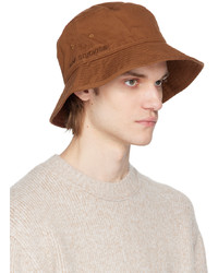 hellbeige bestickter Fischerhut von Acne Studios