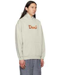 hellbeige bestickter Pullover mit einem Kapuze von Dime