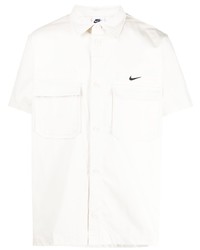 hellbeige besticktes Kurzarmhemd von Nike