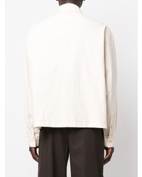 hellbeige besticktes Langarmhemd von Jacquemus