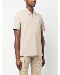 hellbeige besticktes Polohemd von C.P. Company