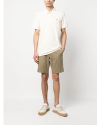 hellbeige besticktes Polohemd von Sandro