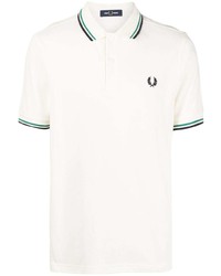 hellbeige besticktes Polohemd von Fred Perry