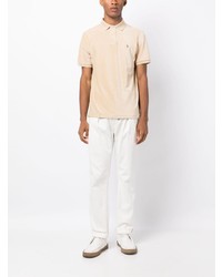 hellbeige besticktes Polohemd von Polo Ralph Lauren