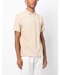 hellbeige besticktes Polohemd von Polo Ralph Lauren