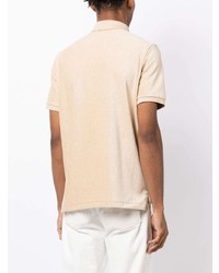 hellbeige besticktes Polohemd von Polo Ralph Lauren