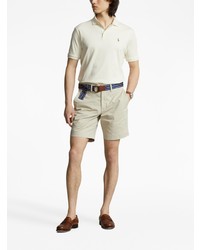 hellbeige besticktes Polohemd von Polo Ralph Lauren