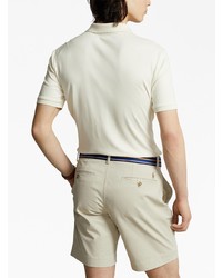 hellbeige besticktes Polohemd von Polo Ralph Lauren