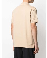 hellbeige besticktes Polohemd von Karl Lagerfeld