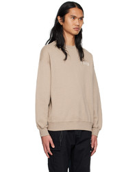 hellbeige besticktes Sweatshirt von Li-Ning