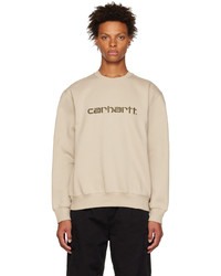 hellbeige besticktes Sweatshirt von CARHARTT WORK IN PROGRESS