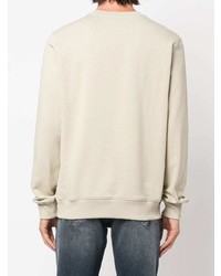 hellbeige besticktes Sweatshirt von Calvin Klein Jeans