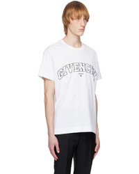 hellbeige besticktes T-Shirt mit einem Rundhalsausschnitt von Givenchy