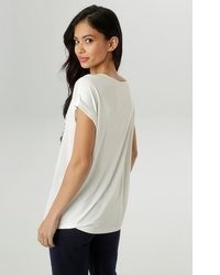 hellbeige Bluse von Aniston SELECTED