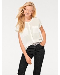 hellbeige Bluse von Heine