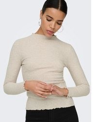 hellbeige Bluse von Only