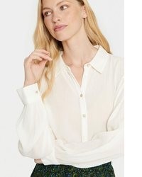 hellbeige Bluse von Saint Tropez