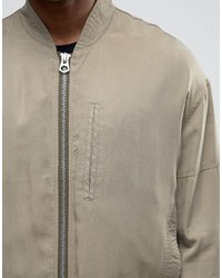 hellbeige Bomberjacke von Asos