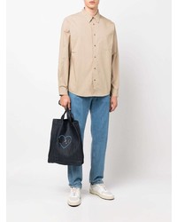 hellbeige Businesshemd von A.P.C.